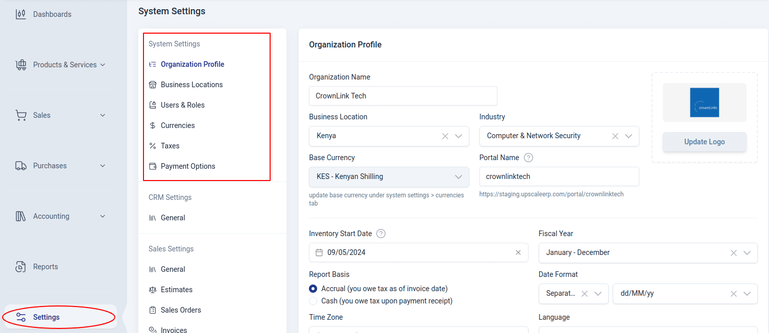 Organization Configurations